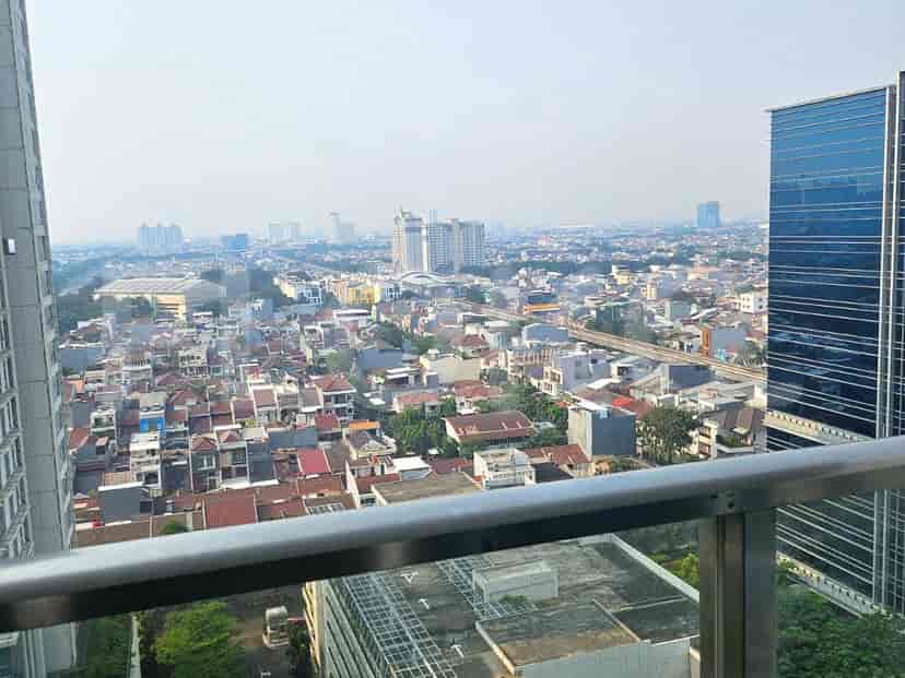 City view from the balcony.