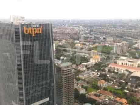 City view from a high-rise building.
