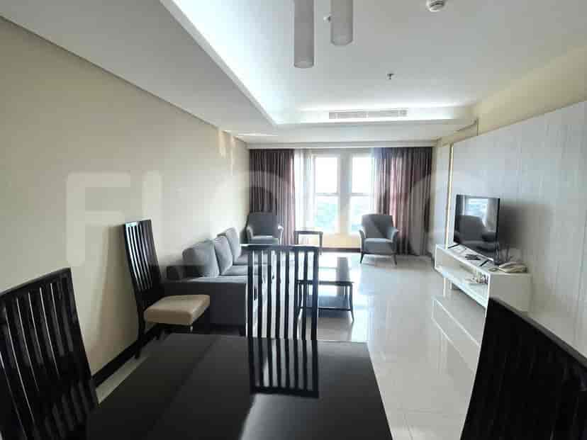 Living room with dining area.
