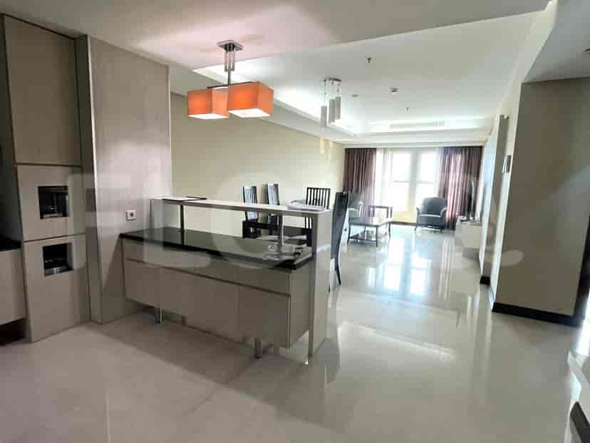 Open-concept living and dining area.