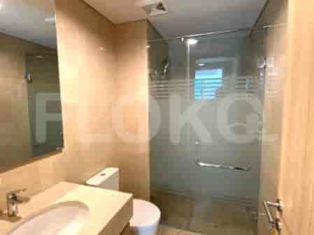 Modern bathroom with a glass shower.