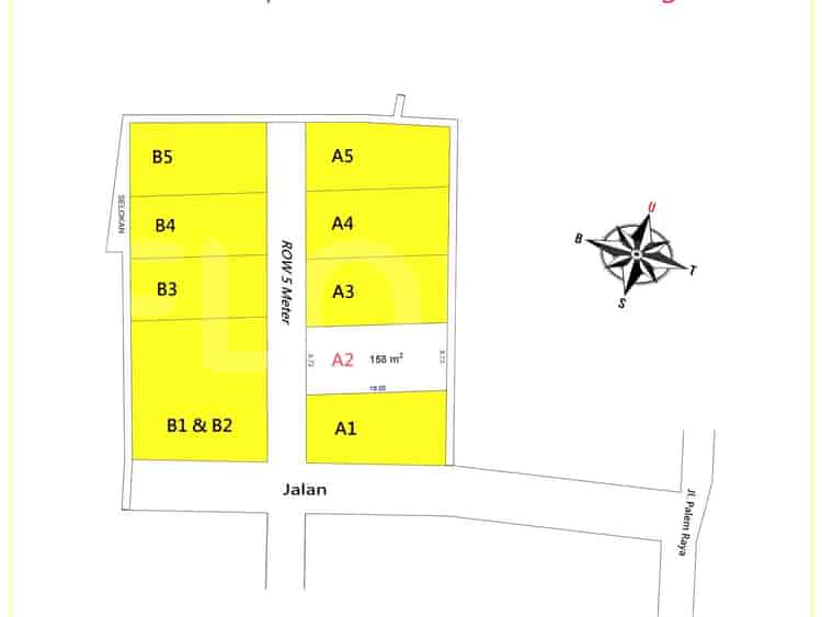 Dijual Tanah Luas 158 m2 di Sakura Dramaga A2, Bogor - TNS413 3