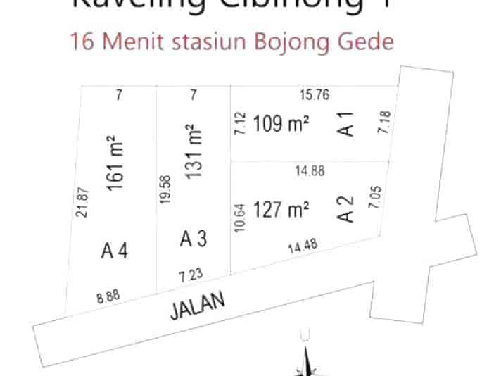127 sqm, Land for Sale in Cibinong 1 A2, dekat SDN Cipayung 05, Bogor - TNS4ca 4