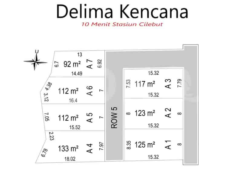 125 sqm, Land for Sale in Dekat Stasiun Cilebut A1, Bogor - TNS03f 2