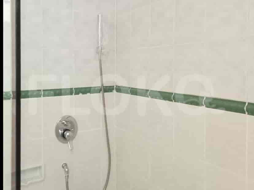 Shower in a bathroom.