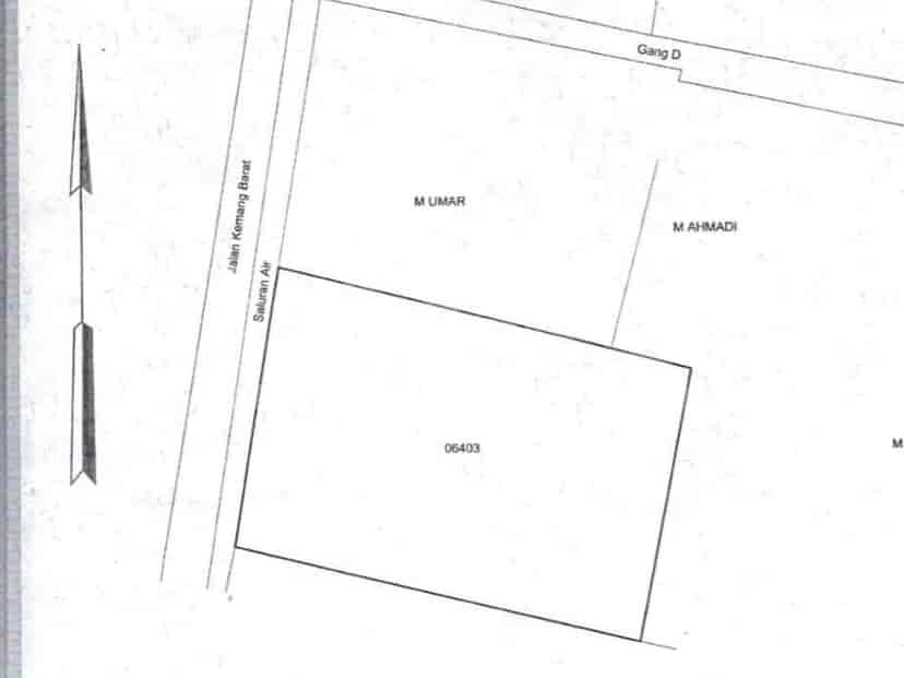 Dijual Tanah Luas 1374 m2 di kemang barat, Kemang 2
