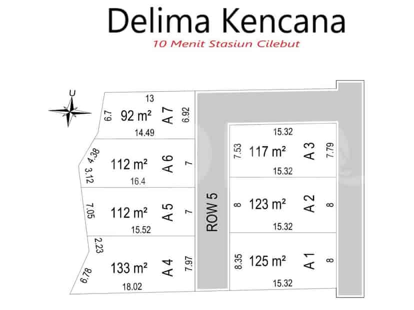 92 sqm, Land for Sale in Dekat Universitas Teknologi Nusantara A7, Bogor 3