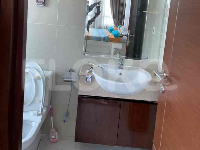 Bathroom with a sink and a toilet.