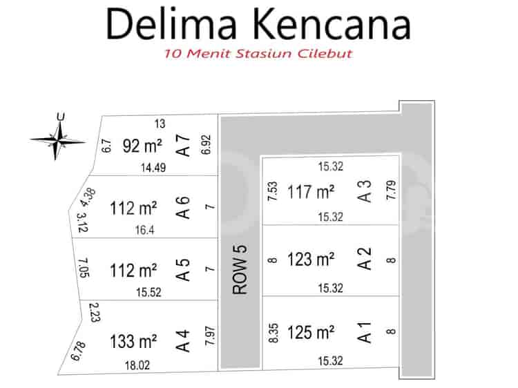 112 sqm, Land for Sale in Dekat SMK NU Global Madani A6, Bogor - TNSd09 2