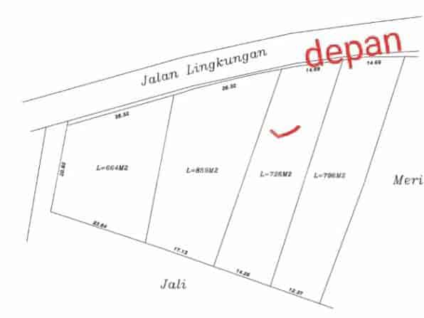 Dijual Tanah Luas 1524 m2 di Jl Raya Cimuning, Bekasi 3