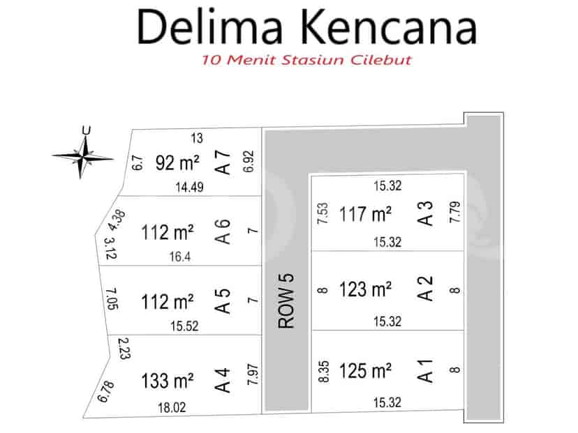123 sqm, Land for Sale in Dekat Stasiun Bojonggede A2, Bogor 3