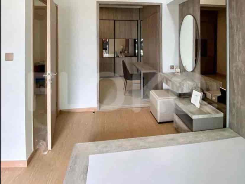 Master bedroom with a dressing area and walk-in closet.
