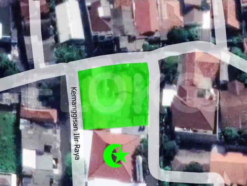 Dijual Tanah Luas 667 m2 di Jl Ilir Raya, Kemanggisan 3