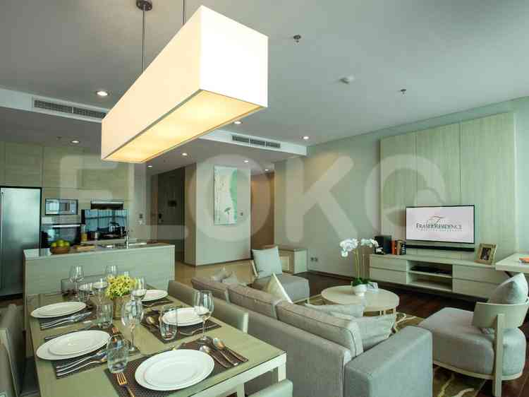 Tipe 3 Kamar Tidur di Lantai 15 untuk disewakan di Fraser Residence Menteng Jakarta - fme628 3
