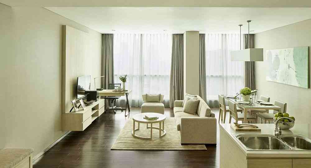 Living room Fraser Residence Menteng Jakarta