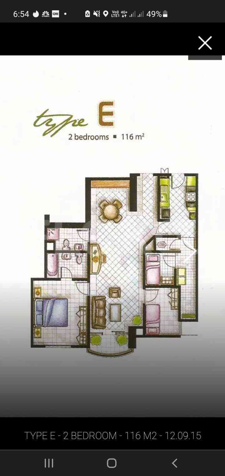 2 Bedroom on 3rd Floor for Rent in Bumi Mas Apartment - ffae9b 10