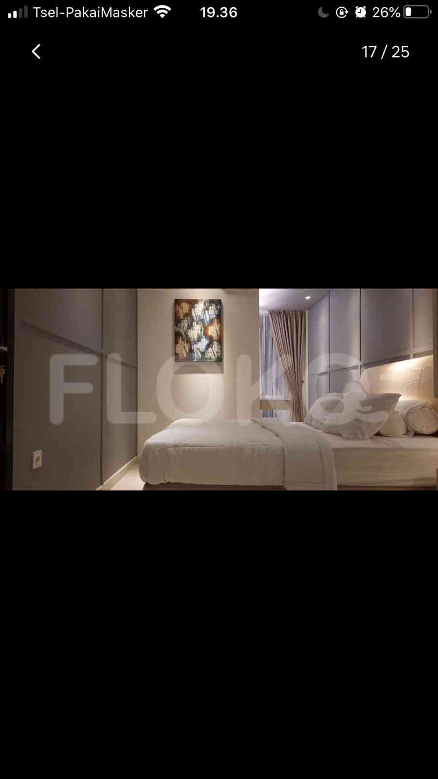 Tipe 2 Kamar Tidur di Lantai 16 untuk disewakan di Aspen Residence Apartemen - ffa993 6