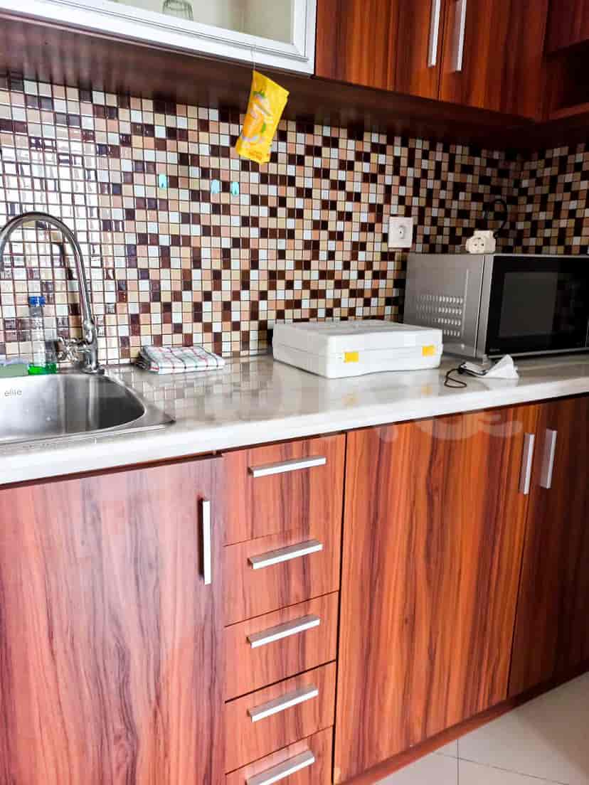 Close-up of the kitchenette area.