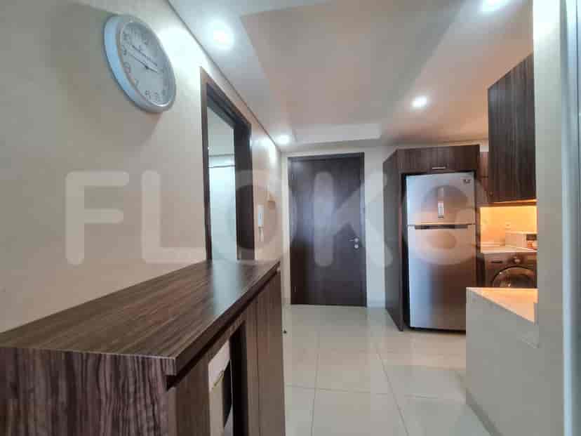 An entrance area that provides access to other rooms in the apartment.