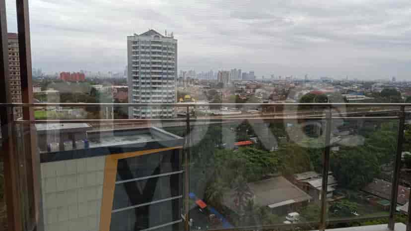 View from the balcony of city buildings.
