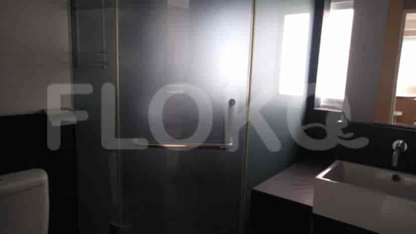 Bathroom with shower and sink.