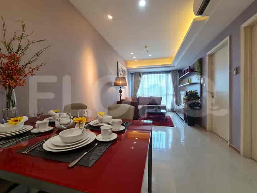 Living room and dining area