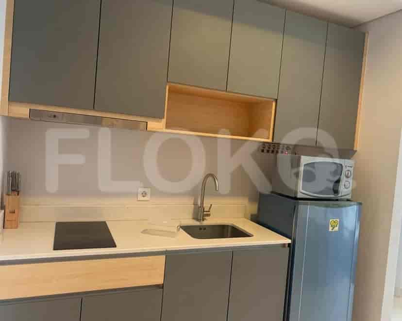 A kitchen with a minimalist style.
