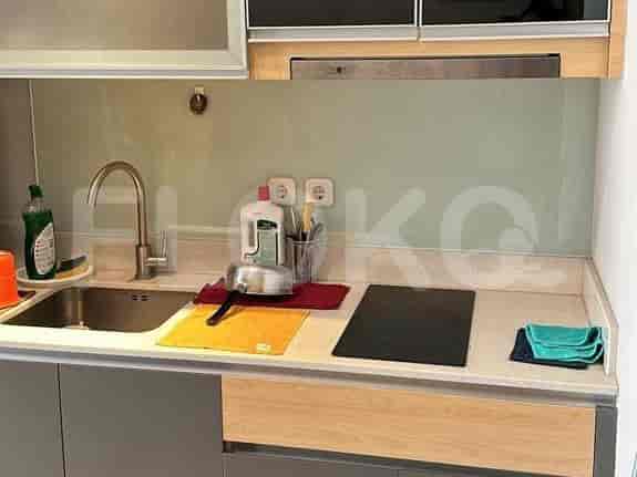 A well-equipped kitchen with modern appliances and counter.