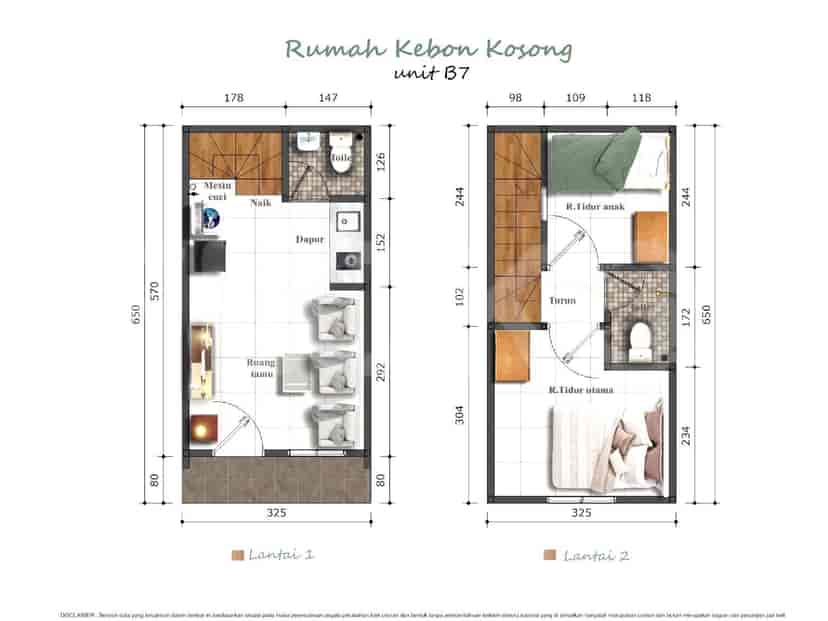 39 sqm, 2 BR house for sale in Kemayoran, Kemayoran 3