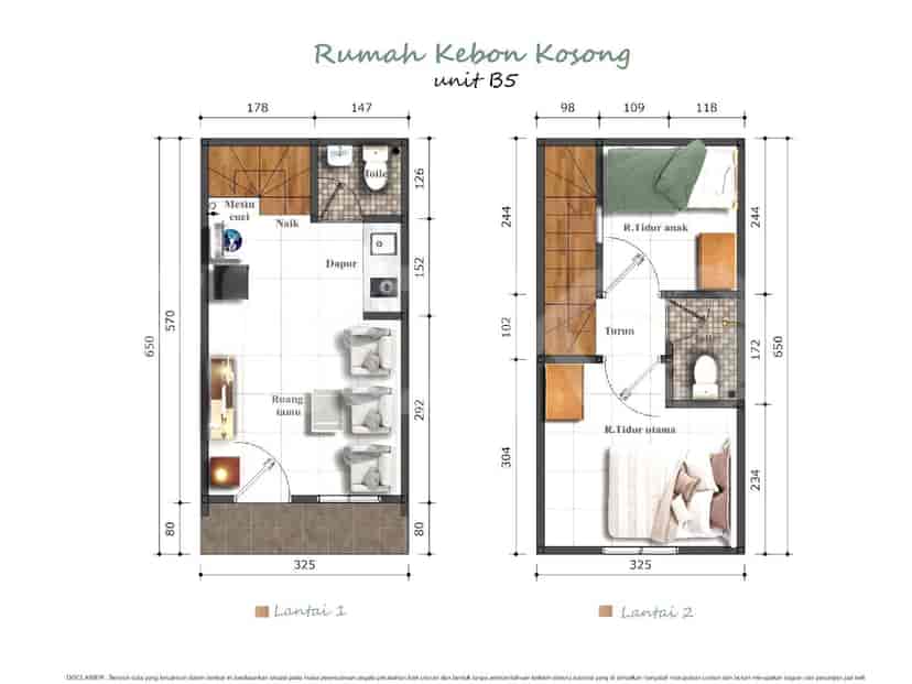 46 sqm, 2 BR house for sale in Kemayoran, Kemayoran 7