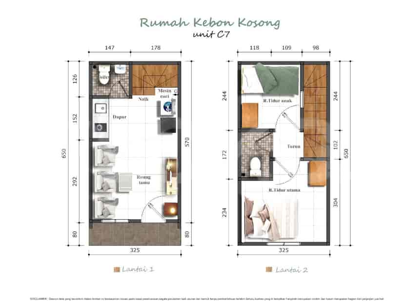 48 sqm, 2 BR house for sale in kemayoran, Kemayoran 2