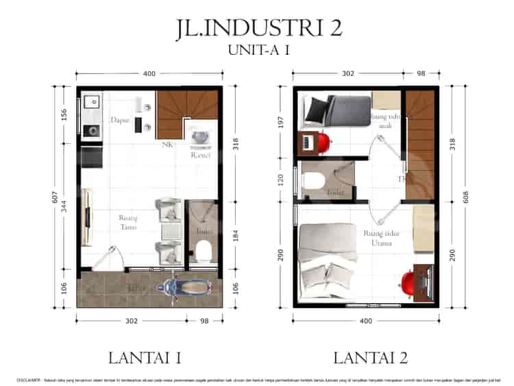 Dijual Rumah 2 BR, Luas 41 m2 di Jl Industri 2 Pasar Baru Jakarta Pusat, Pasar Baru - RHASaa3 2