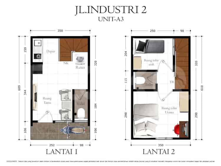Dijual Rumah 2 BR, Luas 43 m2 di Jl Industri 2 Pasar Baru Jakarta Pusat, Pasar Baru - RHAS76b 5