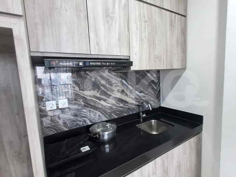 Close-up of a modern kitchen.
