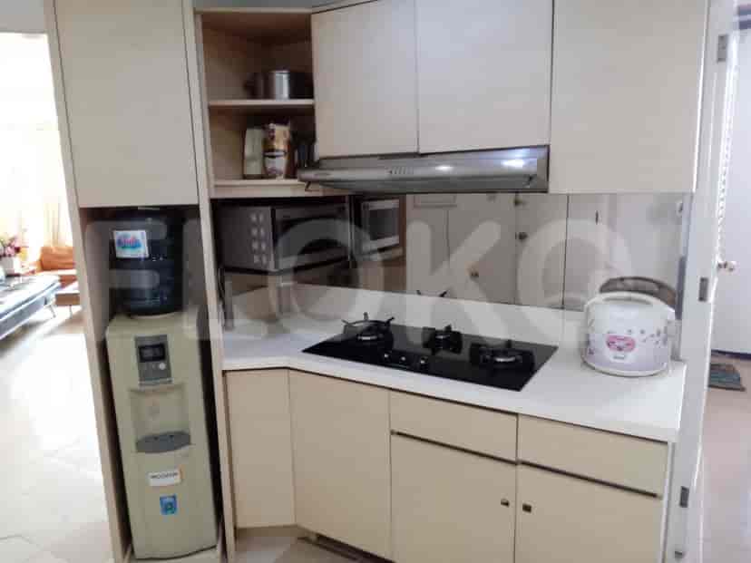 Kitchen area with appliances.