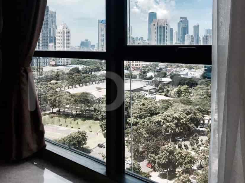 City view from a window.