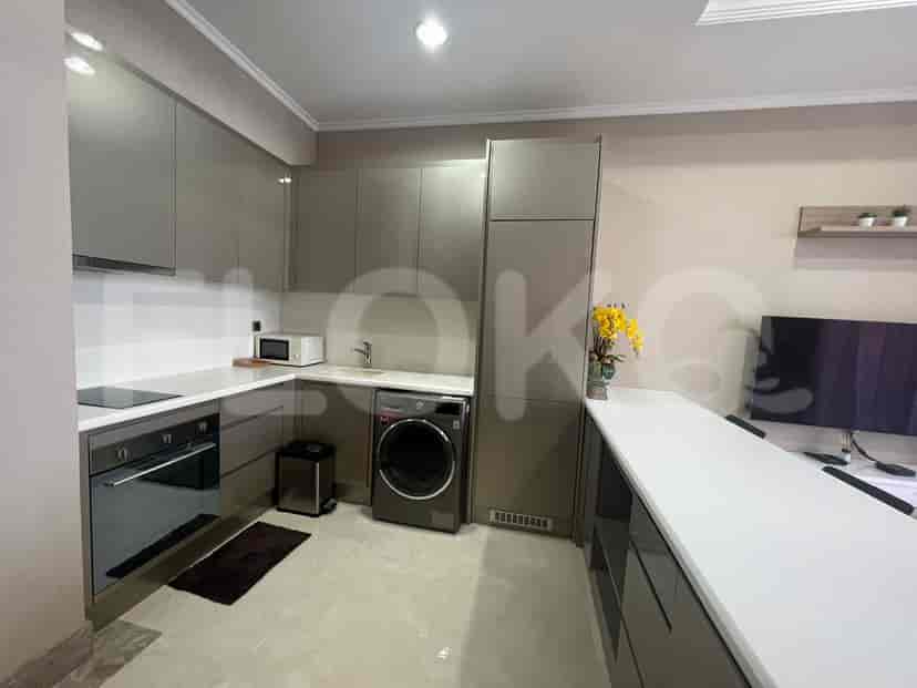 The kitchen, with built-in appliances.