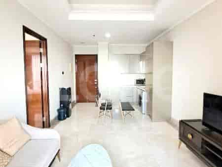 Open-plan living and kitchen area.
