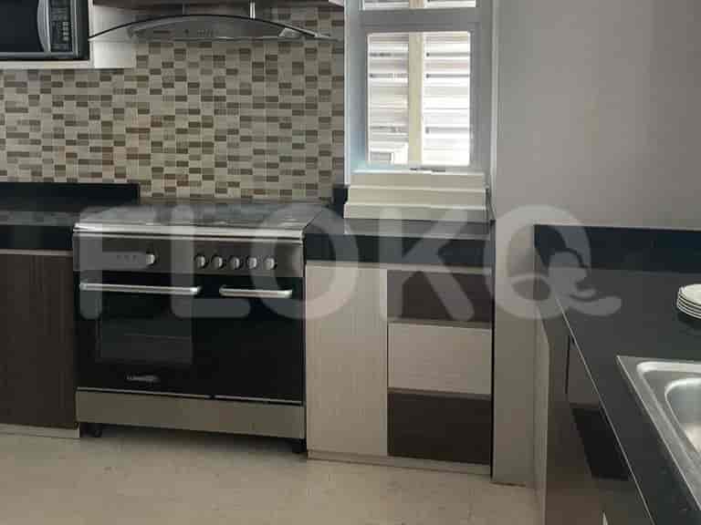 Modern kitchen setup with a gas stove and built-in appliances.
