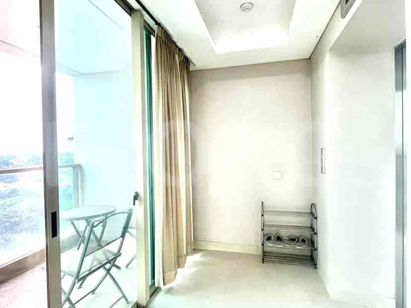 Balcony area with seating and access from the living area.