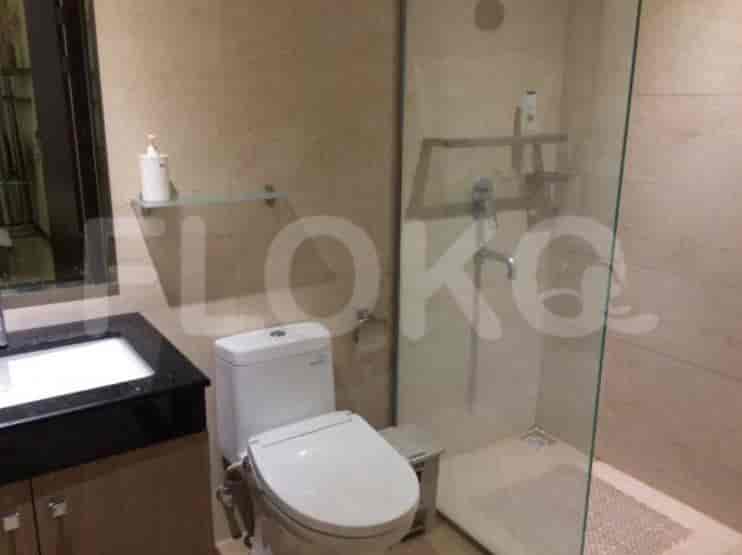 Modern bathroom with a glass shower and a clean design.