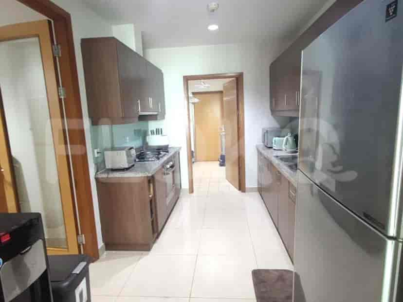 A modern kitchen with ample counter space and appliances.