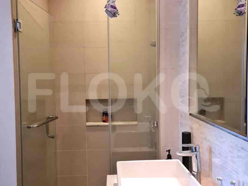 Bathroom with a glass shower.