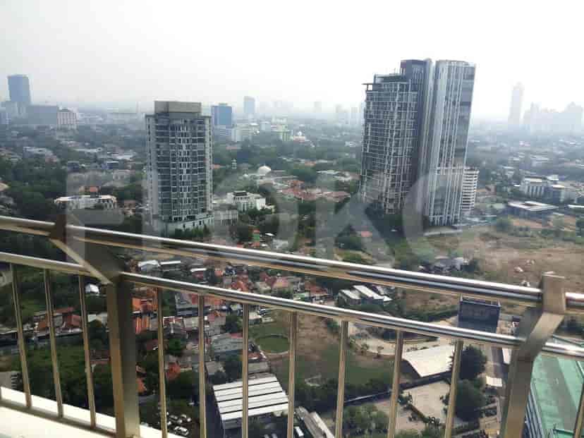 A view from the balcony of a city.