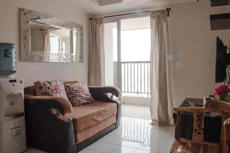 Tipe 2 Kamar Tidur di Lantai Tinggi untuk disewakan di The Wave Apartemen - fkued9 1