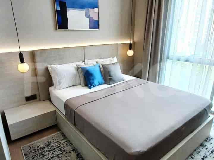 Stylish bedroom with a focus on comfort and modern design.