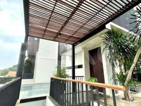 The exterior facade of the house.