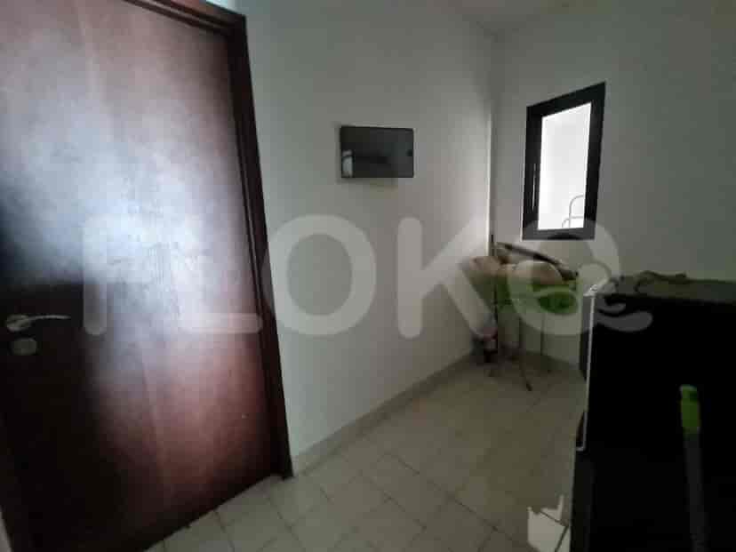 A laundry room or storage area.