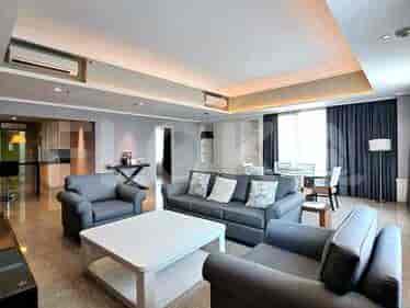 Tipe 2 Kamar Tidur di Lantai Menengah untuk disewakan di Ascott Apartemen - fth4cd 1