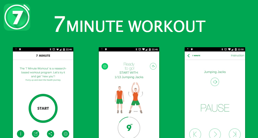 7 Minute Workout: Fitness App aplikasi olahraga di rumah